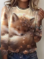 Women's Snowman Christmas Classic Longsleeve Tee