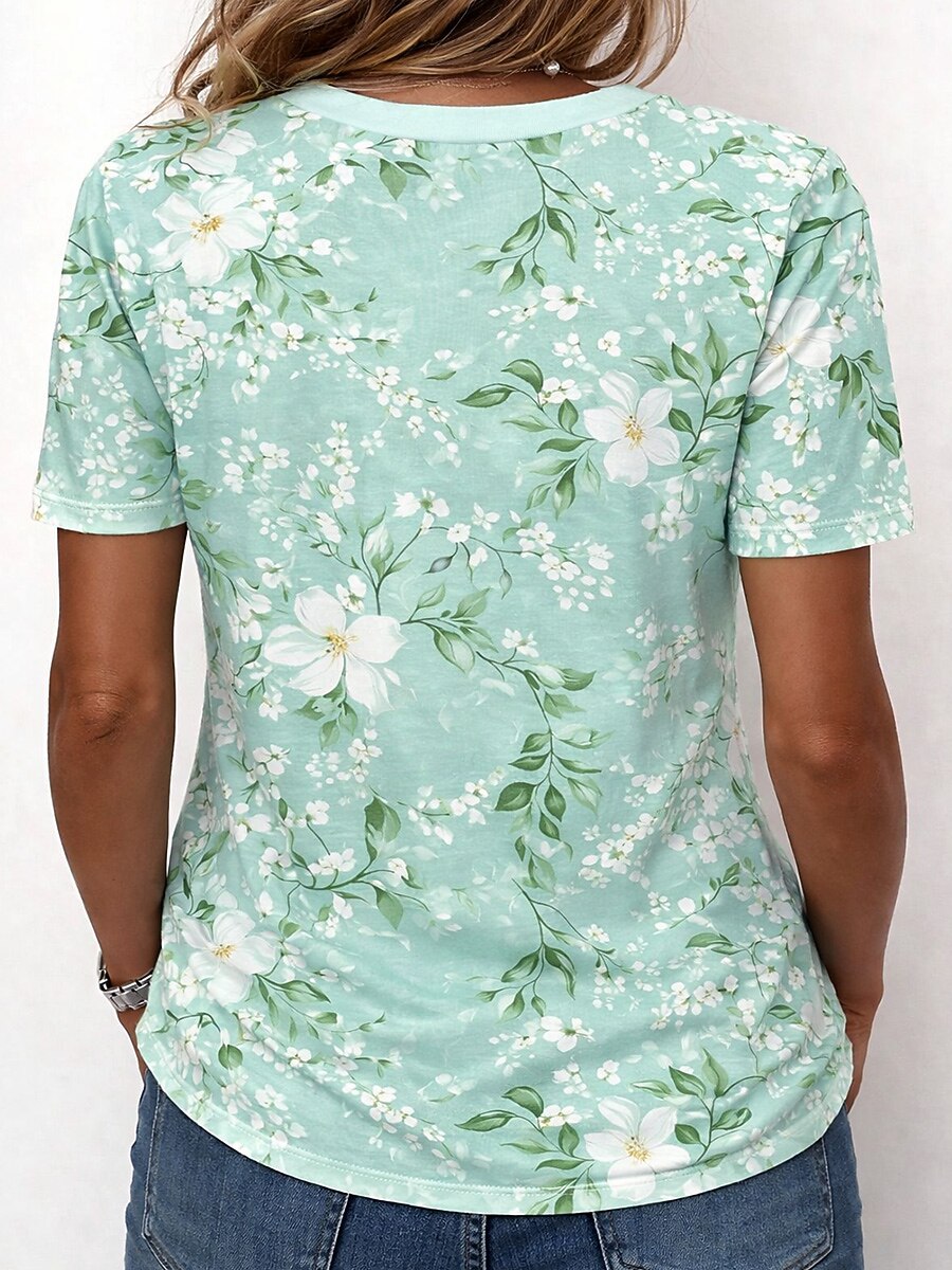 Women's Tropical Floral Garden Graphic Tee