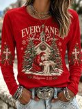 Santa Claus Graphic Women's Christmas Shirt