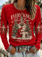 Santa Claus Graphic Women's Christmas Shirt