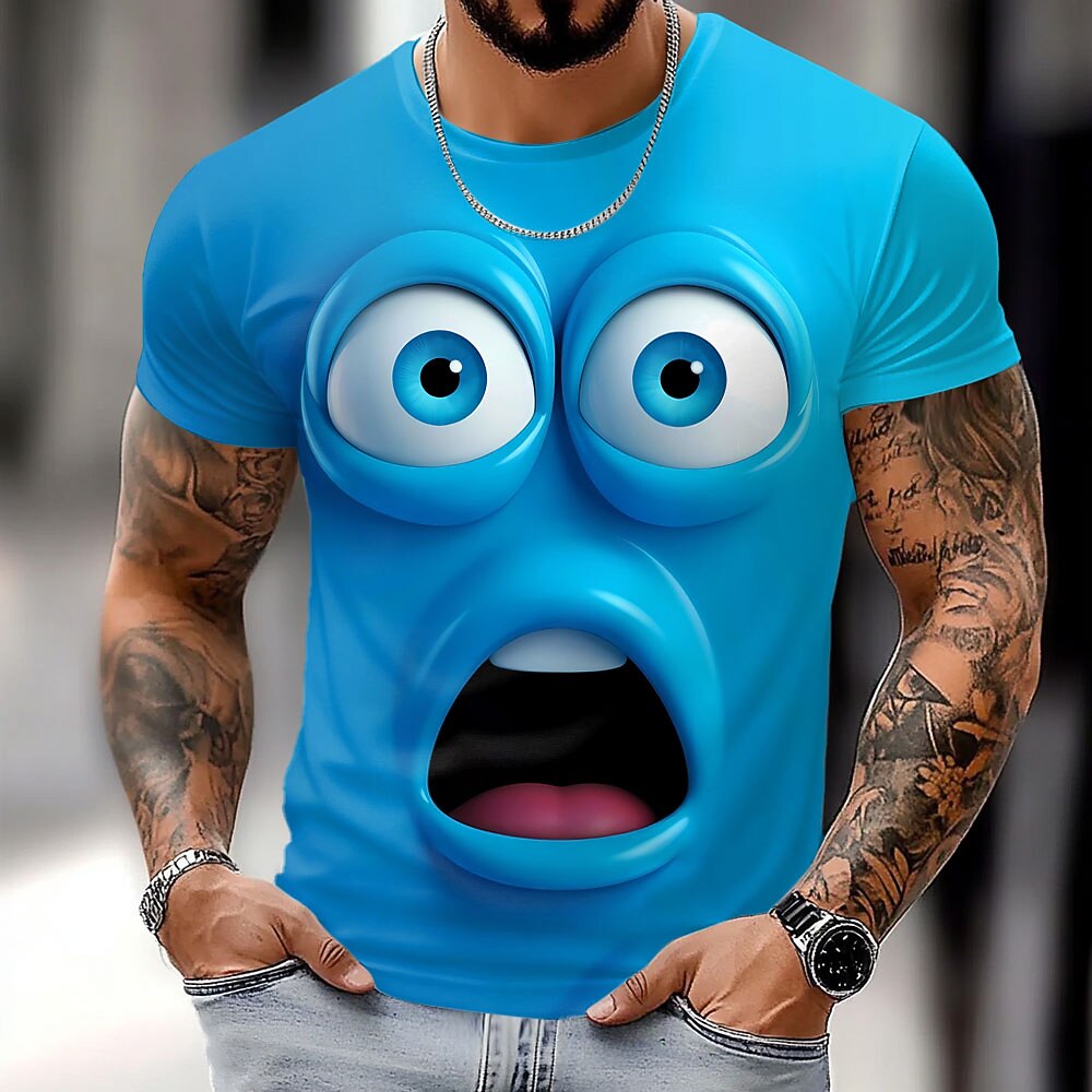 Men's Humor Emoji Graphic Tees