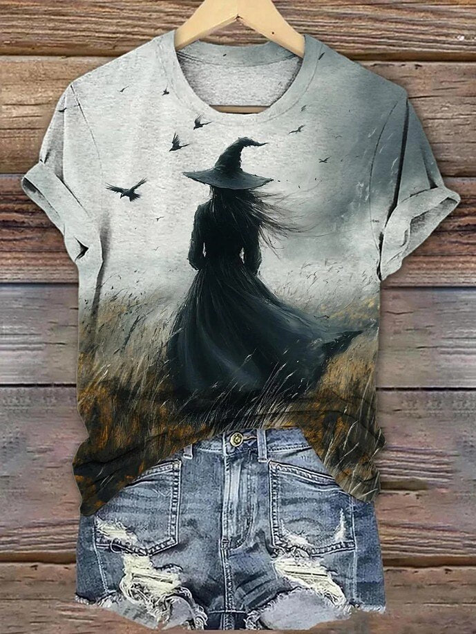 Women's Halloween Mystic Witch Tee