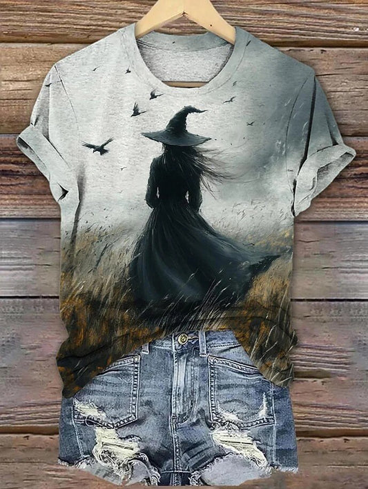 Women's Halloween Mystic Witch Tee