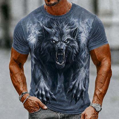 Men's Werewolf Night Graphic Street Tee