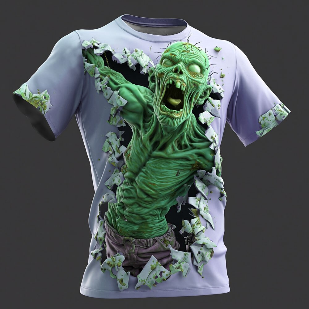 Men's Zombie Nightmare Illusion Graphic Tee