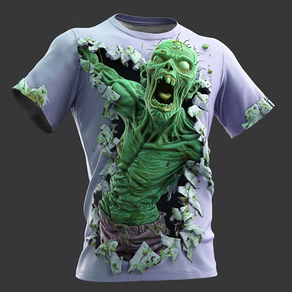 Men's Zombie Nightmare Illusion Graphic Tee