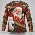 Men's Santa Claus Long Sleeve Graphic Tee