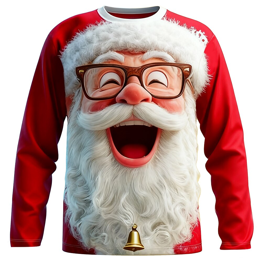 Santa Christmas Funny Long Sleeve Tee