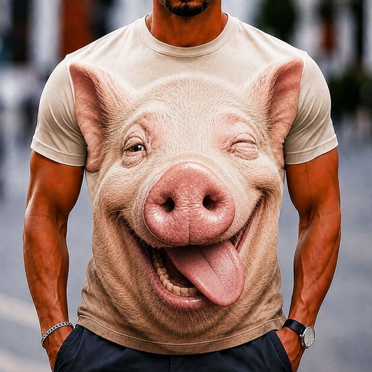 Men's Wild Boar Animal Graphic Tee