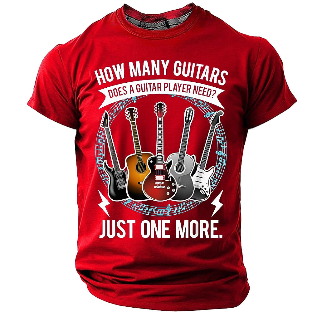 Men's One More Guitar Graphic Tee