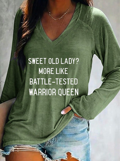 Women's Casual Letter Graphic Quote Tee
