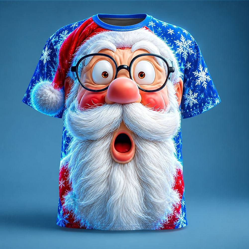 Men's Santa Claus Short Sleeve Graphic Tee