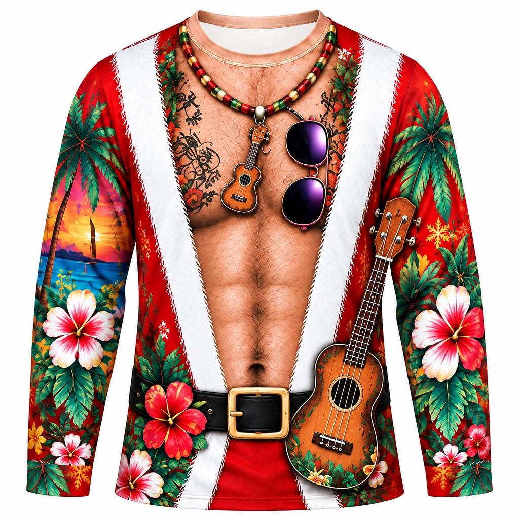 Christmas Sexy Santa Graphic Crewneck Sweatshirt