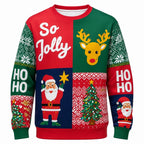 Men's Santa Gingerbread Tree Crewneck Sweatshirt