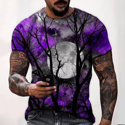 Men's Halloween Spooky Graphic Graphic Tee