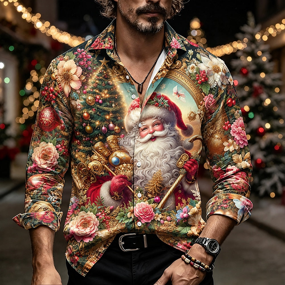 Men's Christmas Graphic Holiday Shirt
