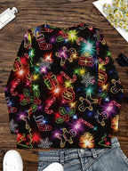 Women's Christmas Graphic Elegant Shirt