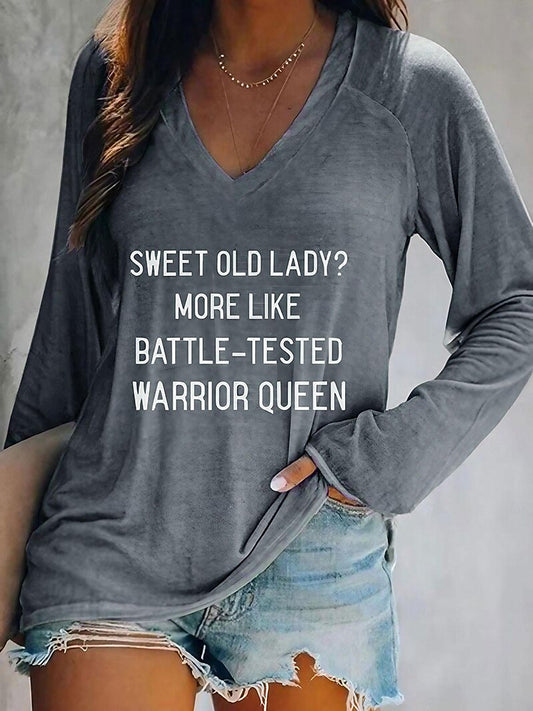 Women's Casual Letter Graphic Quote Tee