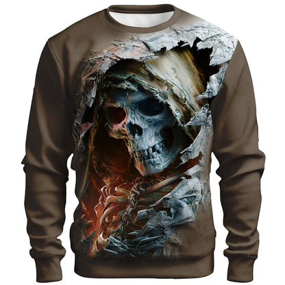 Men's Grim Reaper Gothic Crewneck Sweatshirt