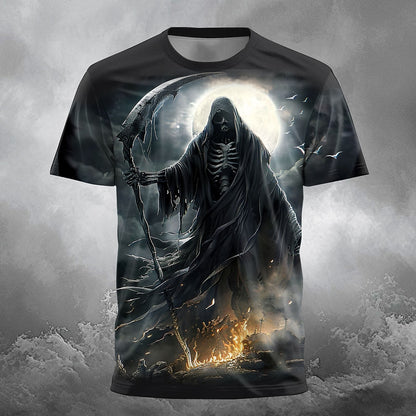 Men's Halloween Grim Reaper Graphic Tee