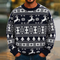 Christmas Reindeer Snowflake Knit Sweater