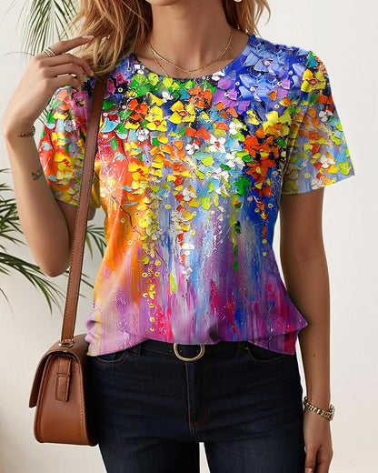 Women's Everyday Floral Garden Graphic Tee