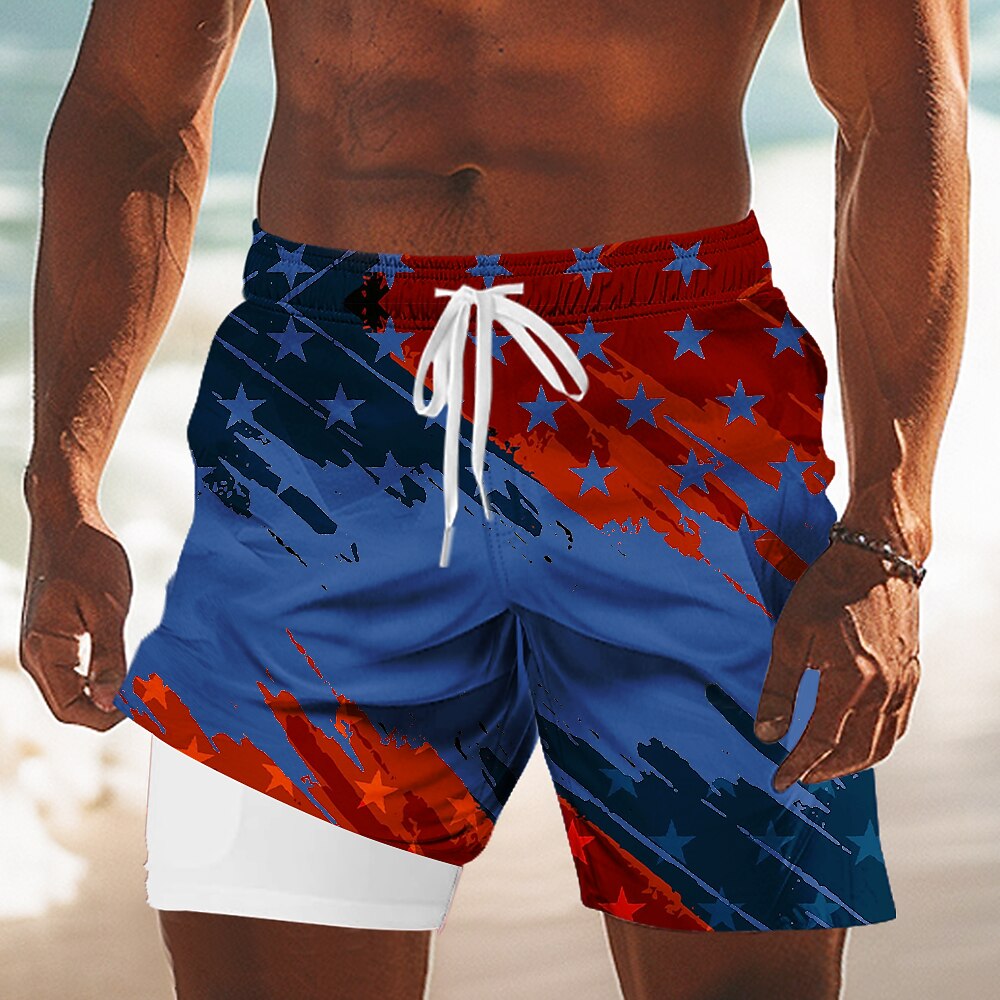 Men's Freedom Flag Board Shorts