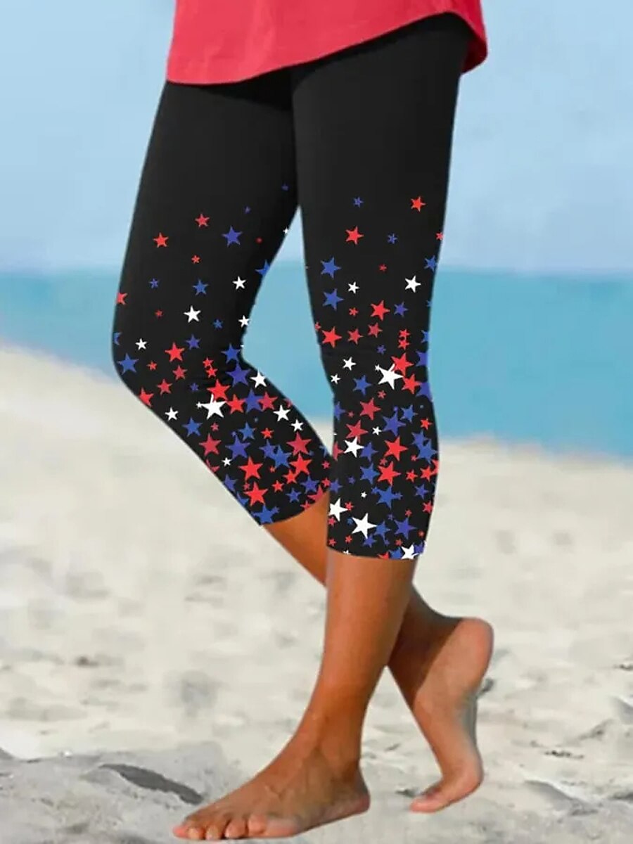 Women's Vintage Flag High Waist Leggings