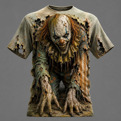 Men's Creepy Clown Optical Illusion T-Shirt