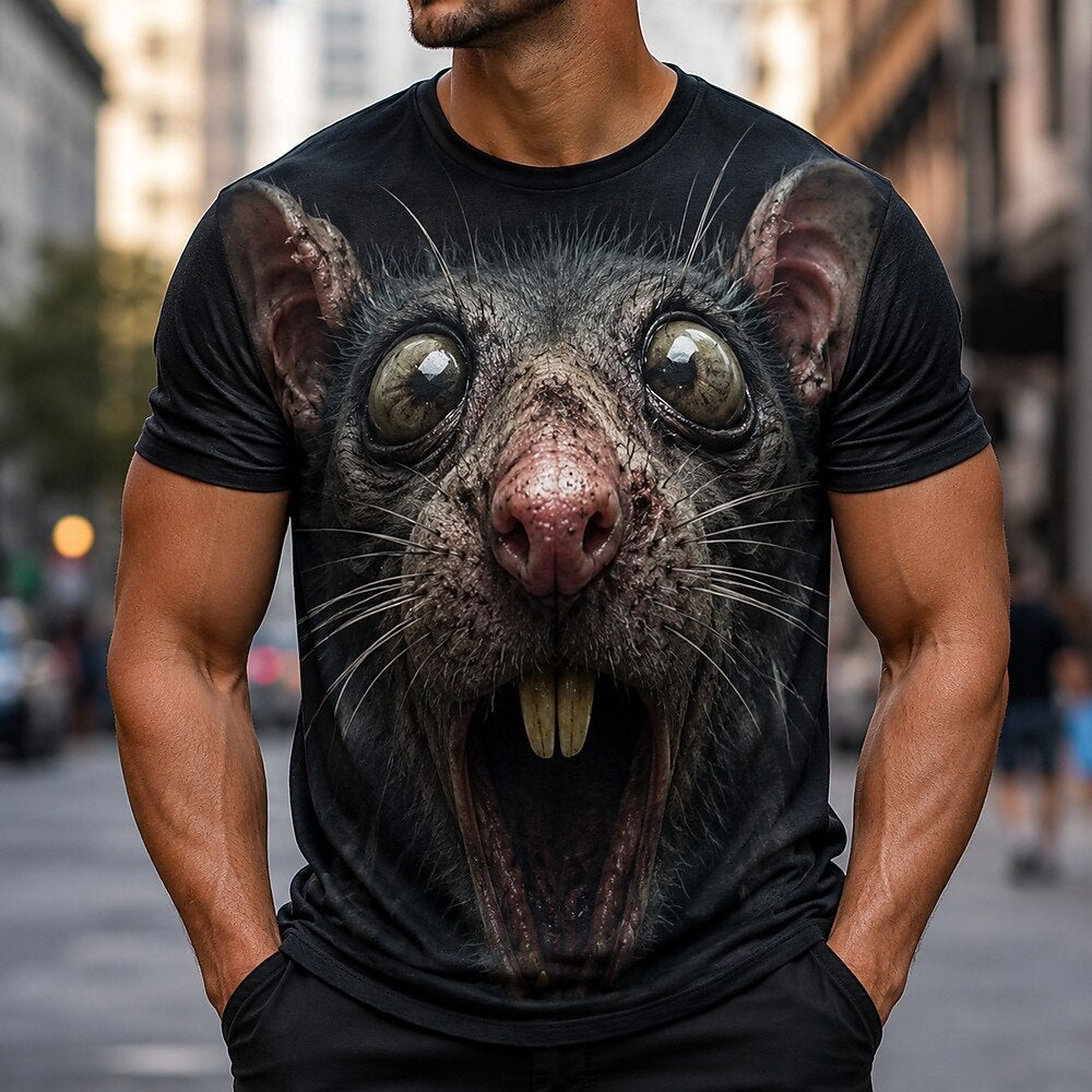 Men's Creepy Animal Halloween Graphic Tee