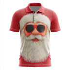 Santa Claus Christmas Short Sleeve Polo