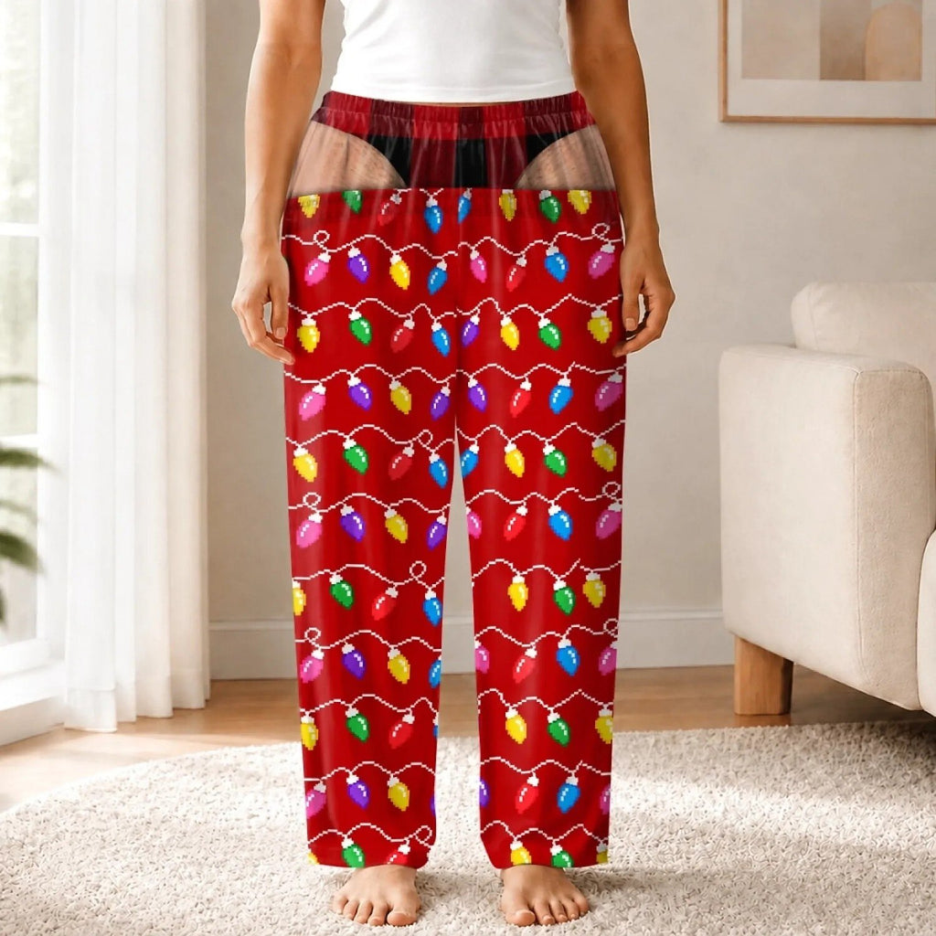 Fun Family Lights Gift Pajama Pants