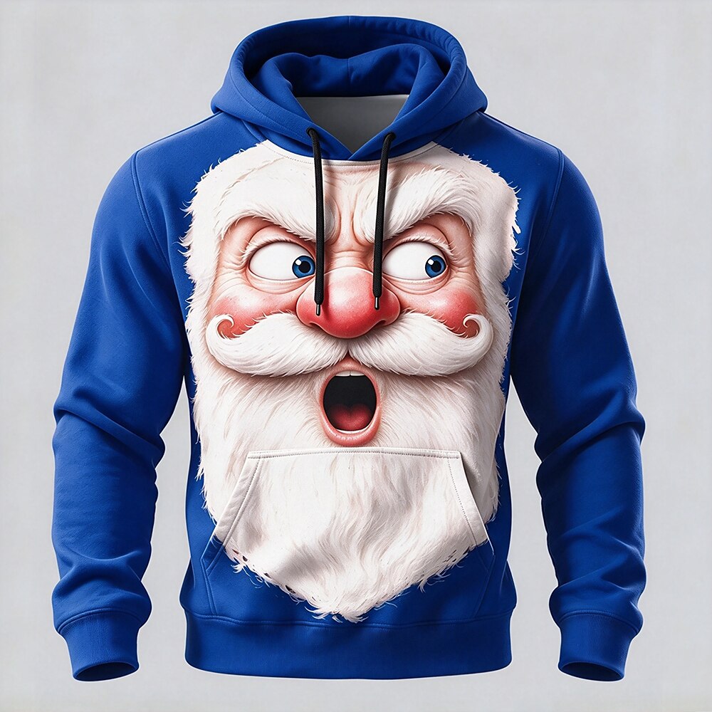 Men's Christmas Graphic Vintage Hoodie