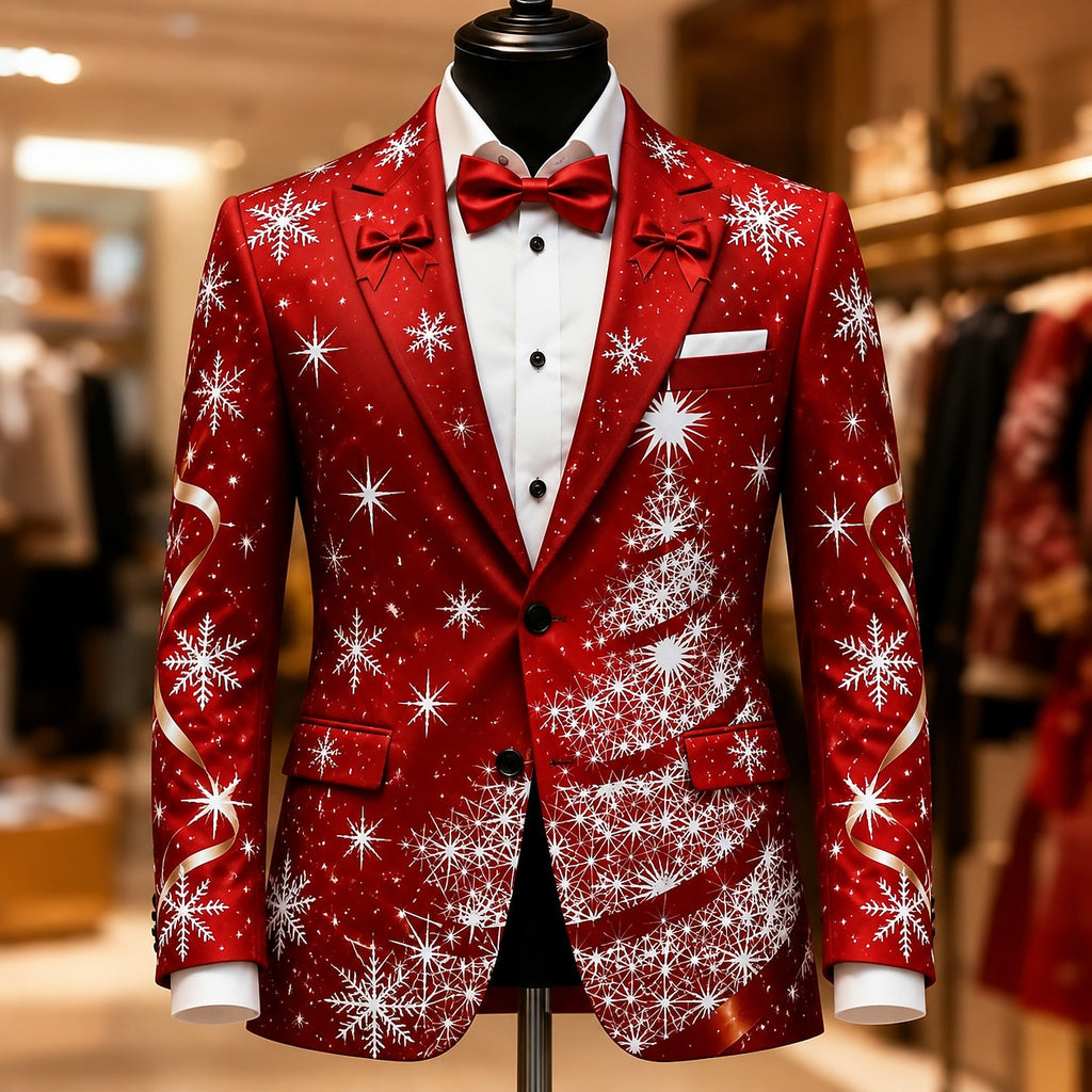 Christmas Tree Formal Party Blazer Jacket