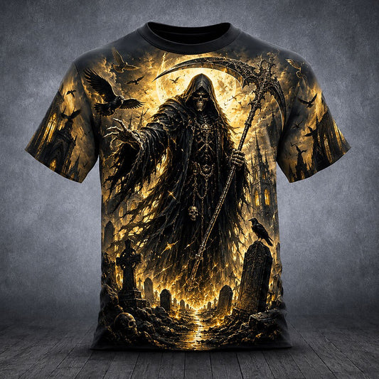 Men's Skull Bone Gothic Street Tee