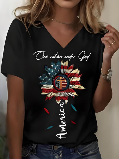 Women's Weekend Liberty Flag Tee