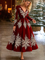 Women's Christmas Graphic Festive Dress
