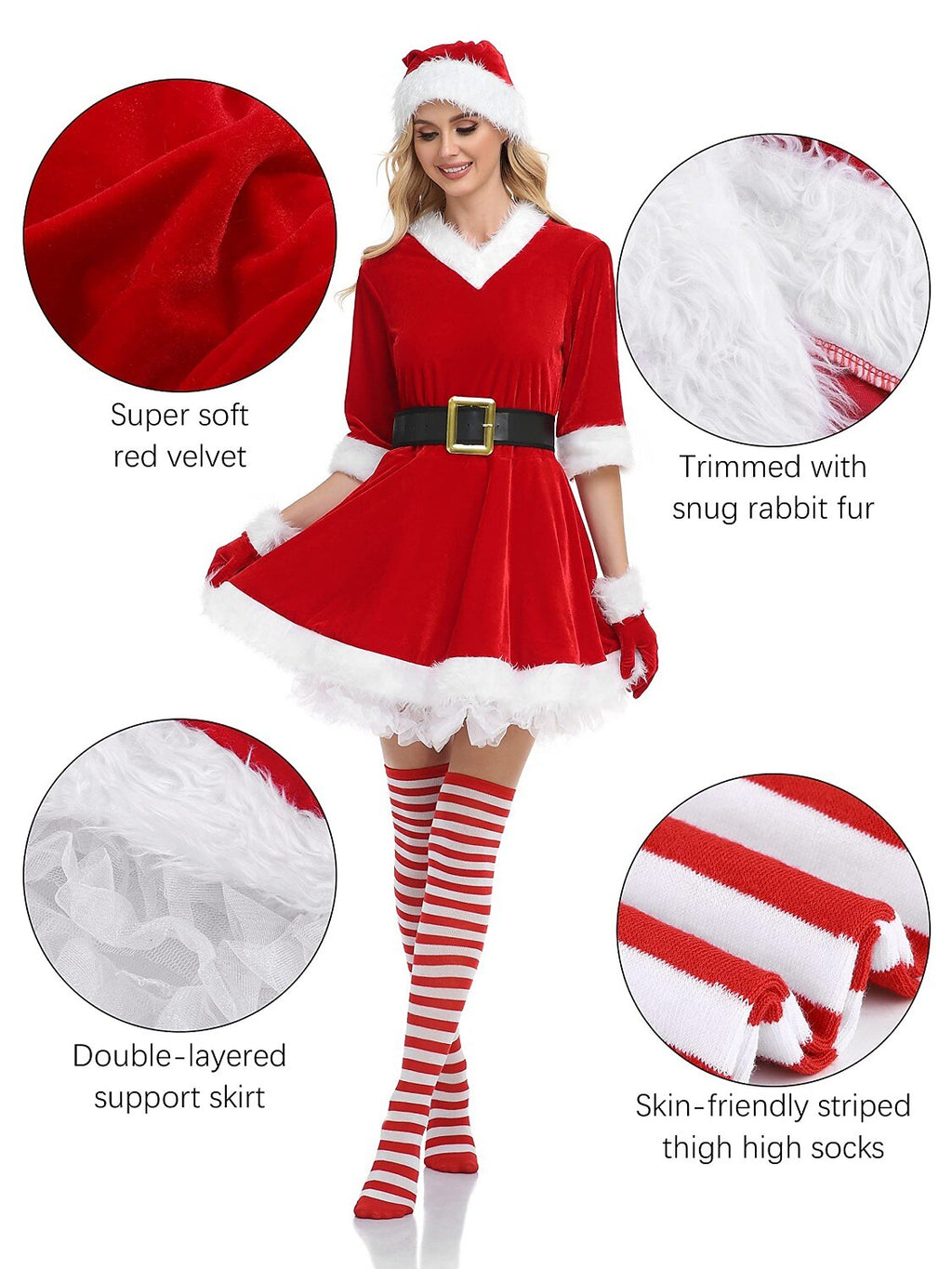 Elegant Santa Mrs Claus Costume