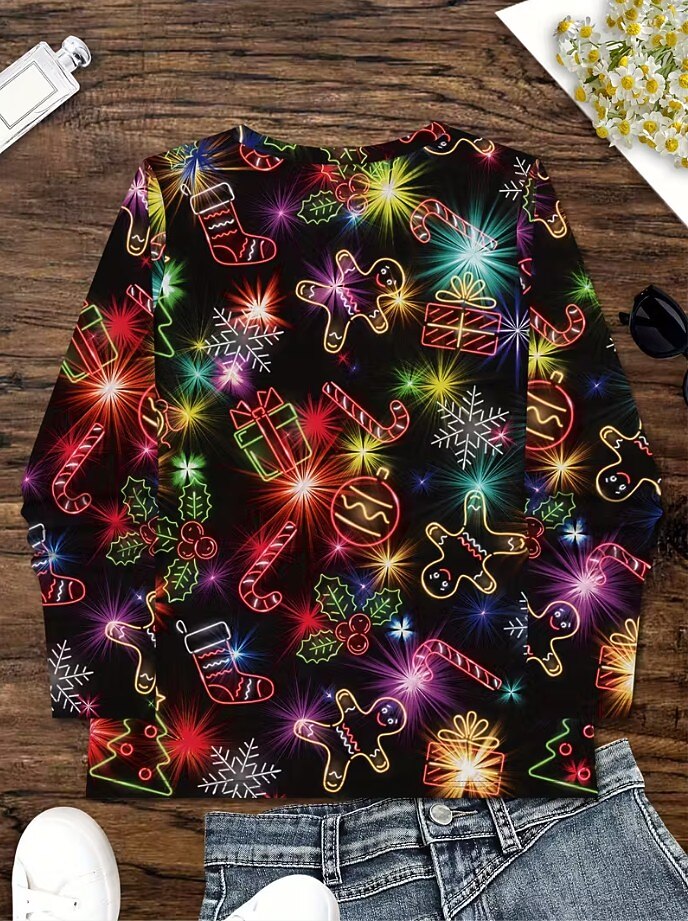 Women's Christmas Graphic Cozy Shirt