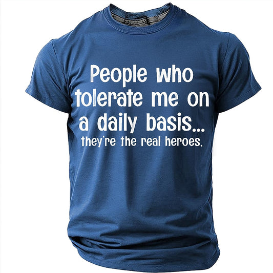 Men's Humorous Graphic Print Tee