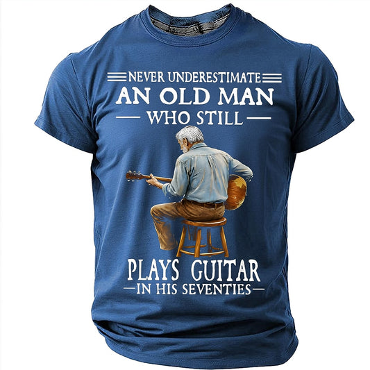 Men's Seventies Guitar Hero Graphic Tee