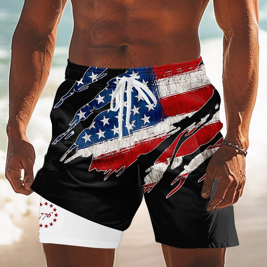 Men's Independence Flag Board Shorts