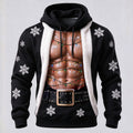 Men's Muscle Christmas Graphic Hoodie