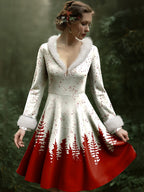 Women's Christmas Graphic Dress Style