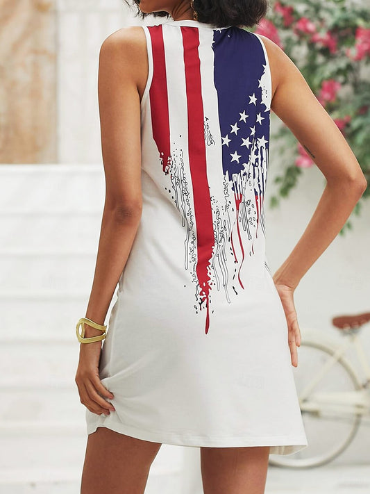Women's Liberty Flag Tee Dress