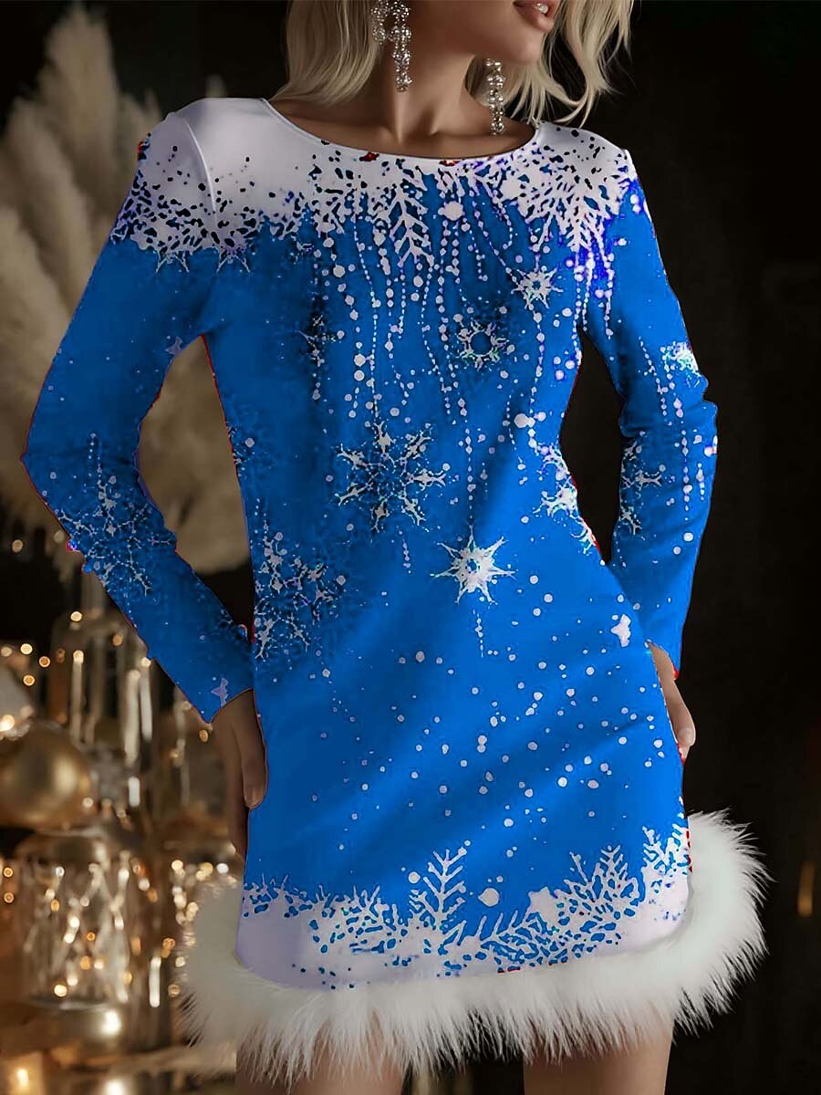 Women's Christmas Festive Vintage Dress