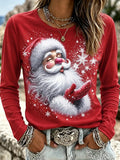 Santa Claus Graphic Christmas Shirt