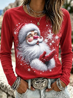 Santa Claus Graphic Christmas Shirt