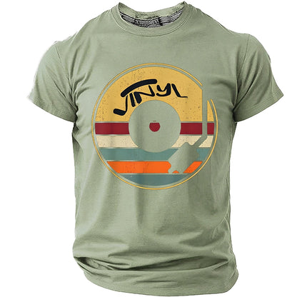 Men's Sunset Vinyl Record Graphic Tee