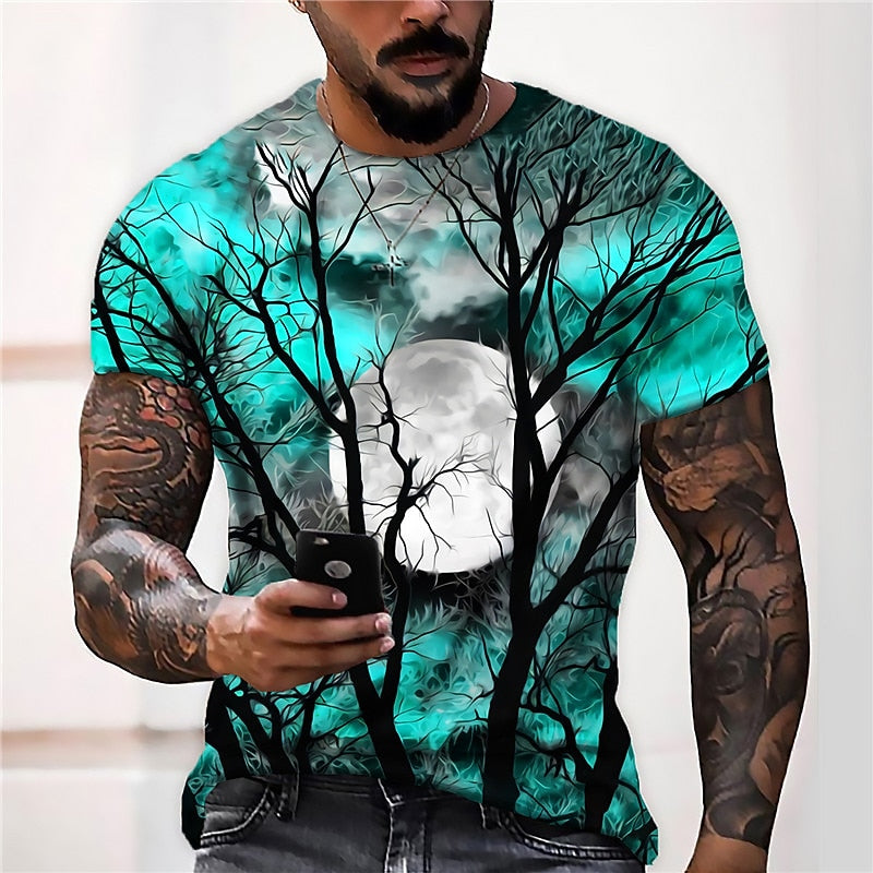 Men's Halloween Spooky Graphic Graphic Tee